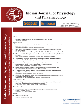 Indian Journal of Physiology and Pharmacology